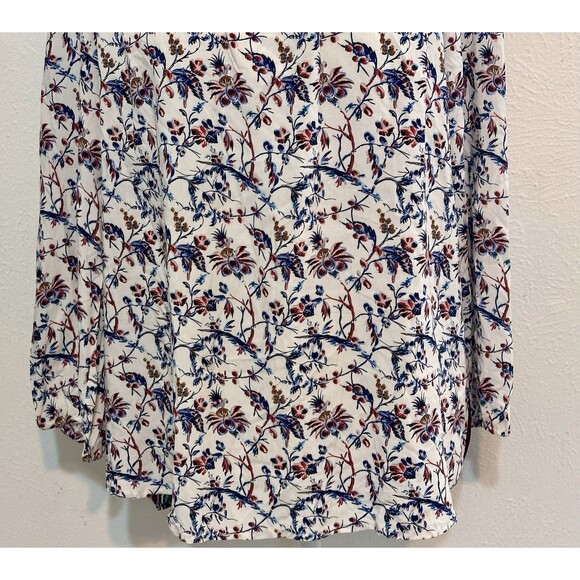 Anthropologie One September Size M  Caia Floral Blouse Boho Peasant Festival - Picture 4 of 13